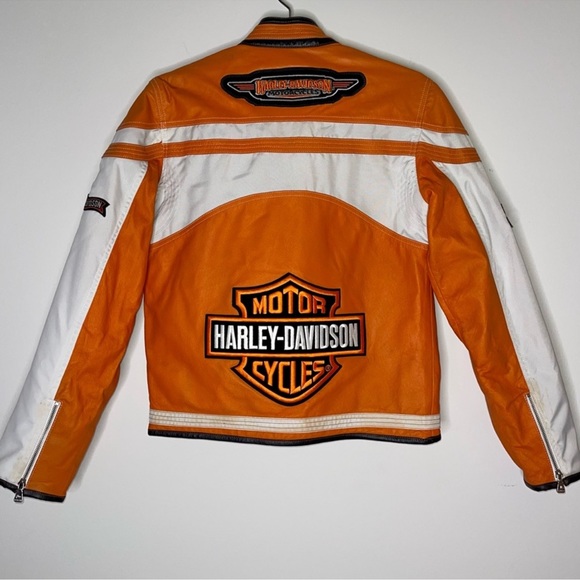 Genuine Leather Motorcycle Jacket-Custom
Made Harley Davidson Style/Dragon Print - Picture 5 of 17